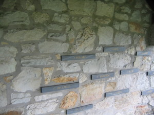 Names of the murdered on the Malmedy memorial