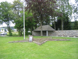 A view of the Malmedy Memorial