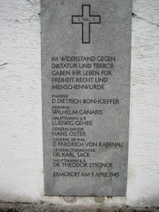 Memorial Plaque at KZ Flossenburg