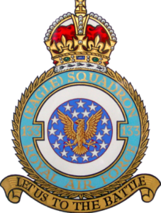 RAF Eagle Squadron Emblem with an American Eagle