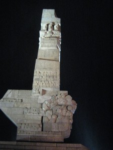 Westerplatte Memorial (at night)